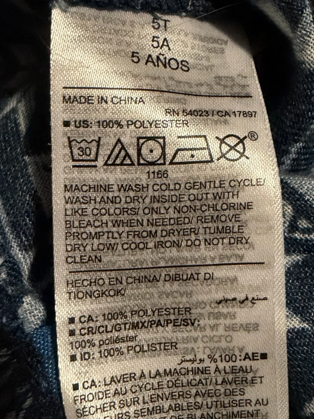Old Navy Hanukkah-themed Navy and White Kids Pajama Pants